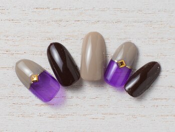 ア ネイル(A nail)/シックバイカラー【つけ放題】