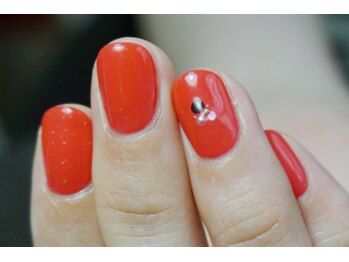 わたしのネイルとよもぎ蒸し/ワンカラー