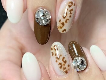 レディグリッター(Lady glitter)/斜めレオパード