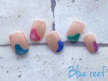 ネイルアンドまつげエクステ ブルーリーフ 四谷三丁目店(Blue Reef)/個性派マグネットネイル