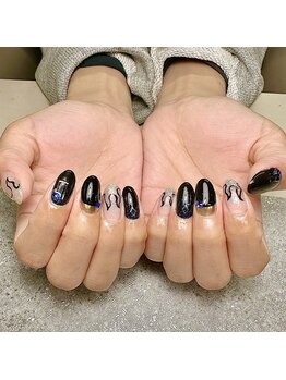 フラッシュ&フャイヤーネイル♪