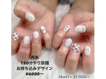 マンディーズ(MandY's)/お絵描きネイル/