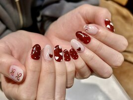 大人ハートネイル