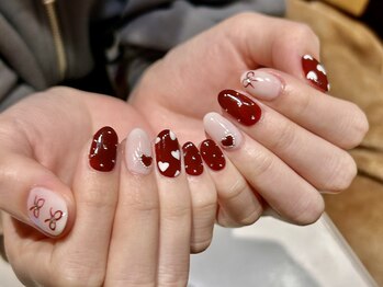 ブレスネイル(brace Nail)/大人ハートネイル