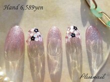 プラスネイル 北千住東口店(PLUS NAIL)/【3342】ホログラム×フラワー