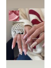 ビースタジオブランジュ(B STUDIO blange)/ピンク/ドット/ラメネイル/春