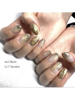 リルガーデン 新宿南口(Lil' Garden)/ゴールドニュアンスネイル