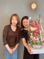 カナエルサロン 旭川(KANAERU SALON) 全国初の認定講師技術試験に合格した時にお祝いを頂きました！