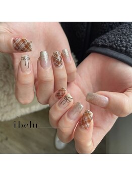 イベル 神戸三宮店(ibelu)/チェックネイル