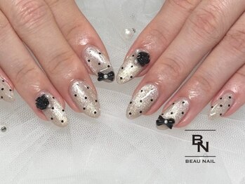 ボーネイル(BEAU NAIL)の写真/何回でも付け替えオフ無料☆お得な定額メニューが豊富♪トレンドネイルやフットネイルを多数ご用意◎