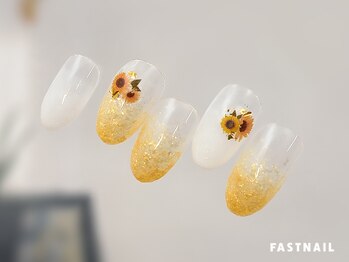 ファストネイル ロコ 春日店(FASTNAIL LOCO)/ひまわりネイル【11933】