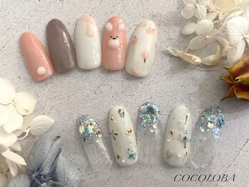 ココロバ ネイルアンドビューティーサロン(COCOLOBA)/押し花/アニマル/ラメ