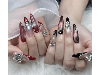 ジュリネイルスタジオ(Julli Nail Studio)/マグネット・キラキラ・フレンチ