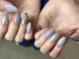 サマー！ブルべニュアンスネイル