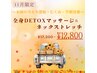 11月限定★心身リセット/巡りを整えるリンパマッサージ＆ネックストレッチ