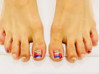 ミアローザ(Mia Rosa)/クリスマスチェックネイル☆