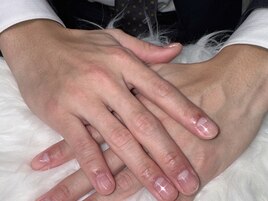 メンズにも♪クリアネイル