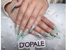 ドパルネイル 上野(DOPALE.Nail)/チップ長さ出し持ち込みデザイン