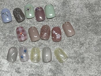 アンドヴァ ピヴォクロス店(Andova)の写真/当店アート量No.1の定額コースは何度でもこの価格!【Design◆more￥9300】お洒落は盛り盛りネイルで決まり!