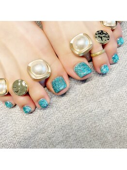 ネイルサロン あんび/フットワンカラー