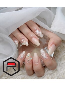 レディスペネイル ノウラ 名駅店(Redispe nail NouRa)/チェックネイル