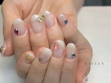 ヴィヴィアン ネイル(Vivian nail)/ストーン　オーロラ