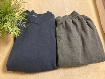 リックス整体/お着替えもご用意しています