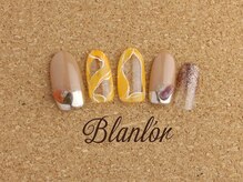 ネイルサロン ブランロール 白金店(Nail Salon Blanl'or)/ぱっつんミラーネイル☆￥9090
