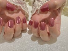 ネイルキュート アンド クールラッシュ 亀有店(nailcute & CoolLash)/ふんわりミラーネイル