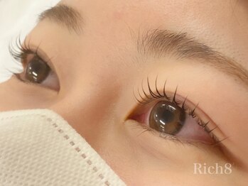 ネイルアンドまつげエクステ リッチエイト 原宿店(Rich8)/ブラウンロッドでナチュラルアイ