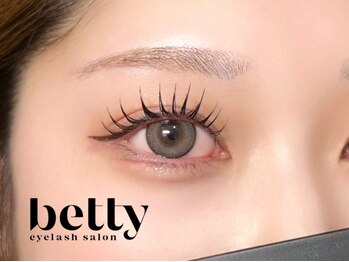 ベティ 山口どうもん店(betty)の写真/最新技術「&Healthy/アンドヘルシー」導入♪自まつげとエクステのギャップなしで仕上がり◎束感で目力UP！
