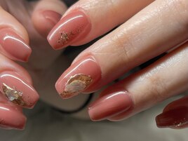 ワンポイントシェルネイル