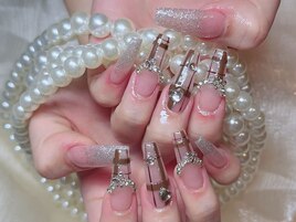 チェックネイル、