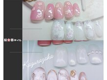 ネイル神楽坂の雰囲気(桜!春ネイル5種類¥8900!爪質に合ったご提案でもちの良さ◎)