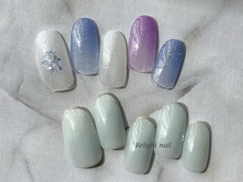 リライトネイル(Relight nail)/大人ニュアンス/梅雨ネイル