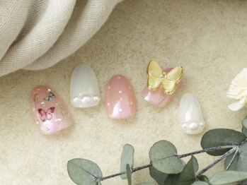 ソウ 難波店 nail salon Sou/韓国風☆ちょうちょnail