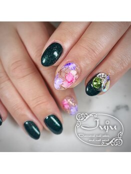 ジュジュ(Juju)/水彩 桜ネイル