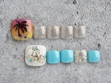 ジャミーラ(Jamila)/手描きネイル＋ワンカラー