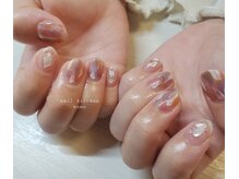 ネイル キッチン モモ(nail kitchen momo)の雰囲気（透け感もやもやマーブル。＊。）