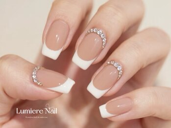 ルミエール ネイル モンナカ(Lumiere Nail Monnaka)/オンブレフレンチ/冬ネイル