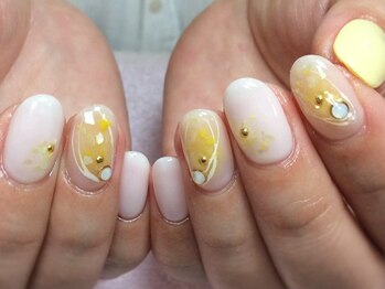 ネイルネイル 南森町店(nailnail)/チークネイルアレンジ♪