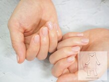 オトナネイル(otona nail)/シアーなチュールピンクネイル