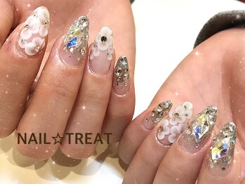ネイルトリート 茨木駅前店(NAIL TREAT)/キラキラのガーリー☆
