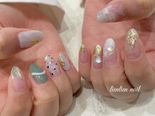 リアンリアン(lien lien de felicite nail)/ニュアンスアシンメトリーネイル