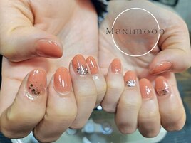 アプリコットオレンジ、ラメグラ