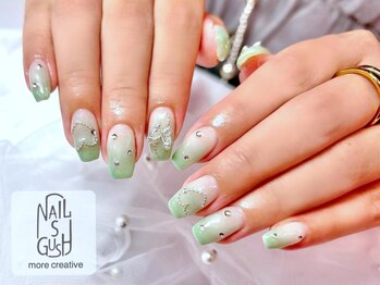 ネイルズガッシュ 武蔵小山店(NAILsGUSH)の写真/【ラメグラ・ワンカラー¥5500♪】技術・雰囲気・おもてなし…どこをとっても大満足な、数少ない上質サロン!