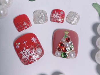 キラキラネイル 川口 南鳩ヶ谷店/フットキラキラネイル