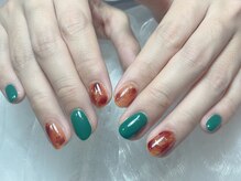 ケイズネイル 八王子(K's Nail Salon)の雰囲気（自爪が短い方もOK！秋色ニュアンスマーブルべっ甲ネイル）