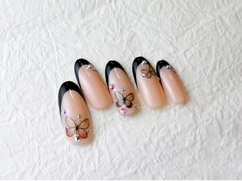 フォルチェ ゆめタウン東広島店(Folche)/黒フレンチ 成人式サンプル