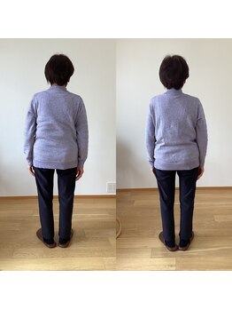 ランドル(rendre)/70代女性　背中の痛みと姿勢改善